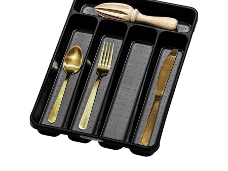 Made Smart Mini 5 Compartment Cutlery Tray 32.4x23x4.8cm - Carbon Supply