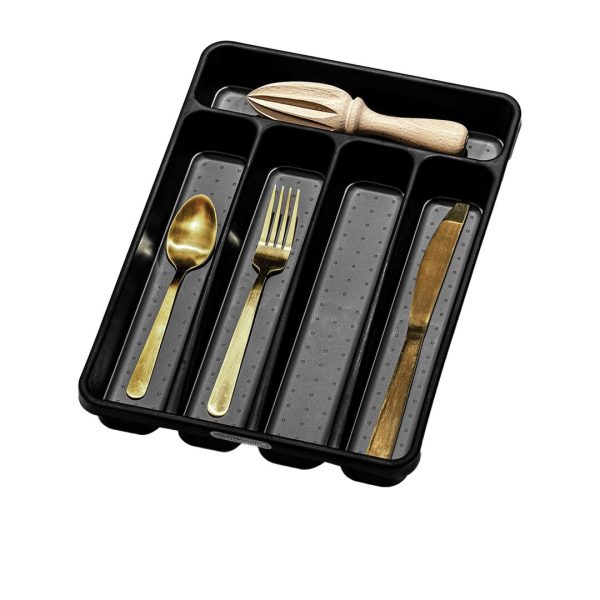 Made Smart Mini 5 Compartment Cutlery Tray 32.4x23x4.8cm - Carbon Supply