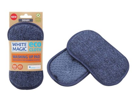 White Magic - Eco Cloth Washing Up Pad - Denim Online Hot Sale