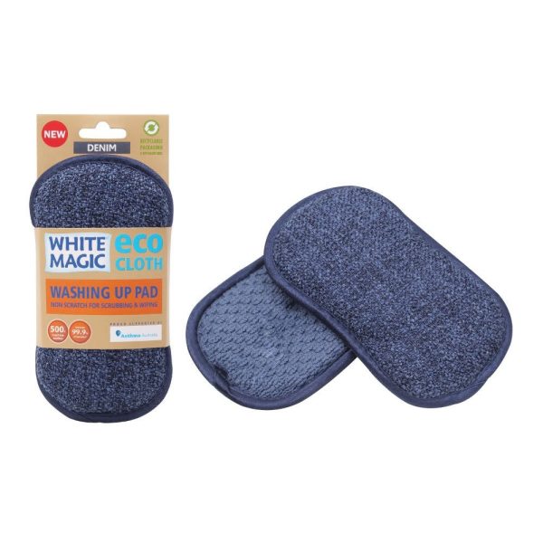 White Magic - Eco Cloth Washing Up Pad - Denim Online Hot Sale