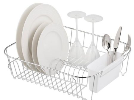 Avanti White Large Slim Dishrack Pvc Dipped N slip Online