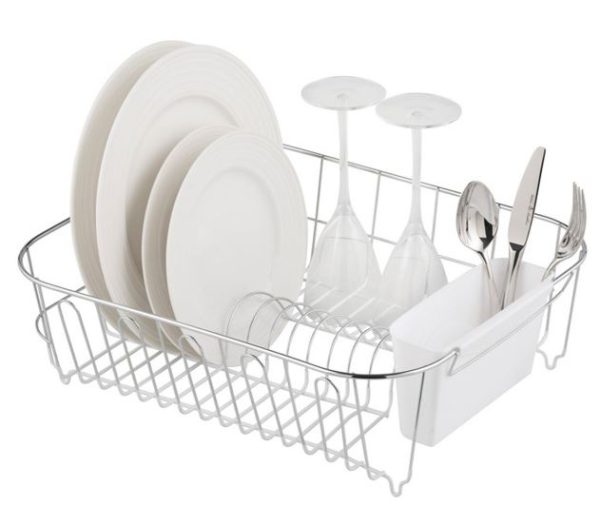 Avanti White Large Slim Dishrack Pvc Dipped N slip Online