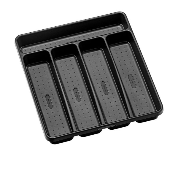 Madesmart 5 Compartment Cutlery Tray - Carbon Hot on Sale