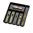 Madesmart 6 Compartment Cutlery Tray - Carbon Fashion