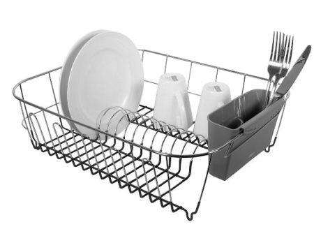 Avanti Slimline Dish Rack Large Grey For Cheap