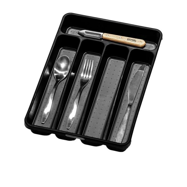 Made Smart Mini 5 Compartment Cutlery Tray 32.4x23x4.8cm - Carbon Supply