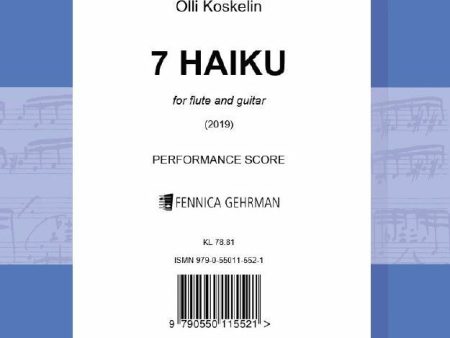 7 Haiku for flute and guitar - Performance score (two copies) For Sale