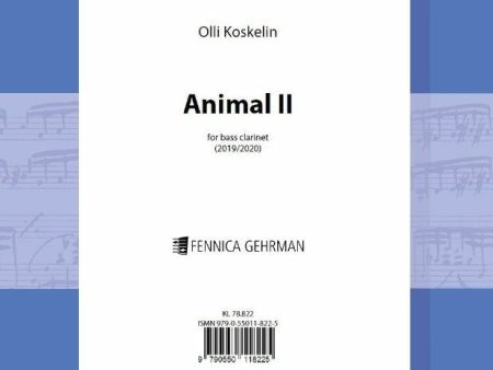 Animal II for bass clarinet Online Sale