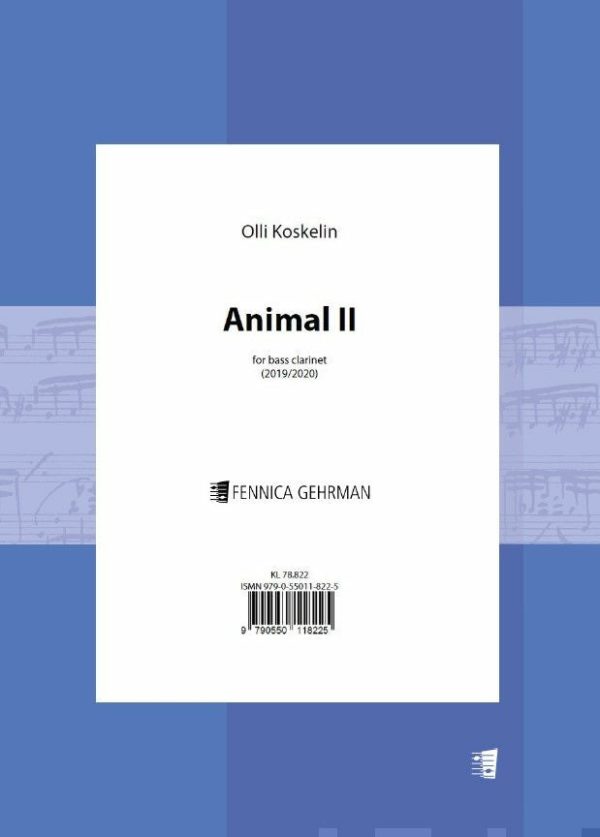 Animal II for bass clarinet Online Sale